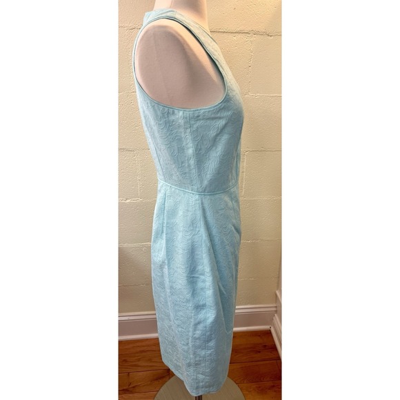 NWT J Crew Sheath Dress Sea Foam/Tiffany Blue Size 2 - Picture 6 of 9